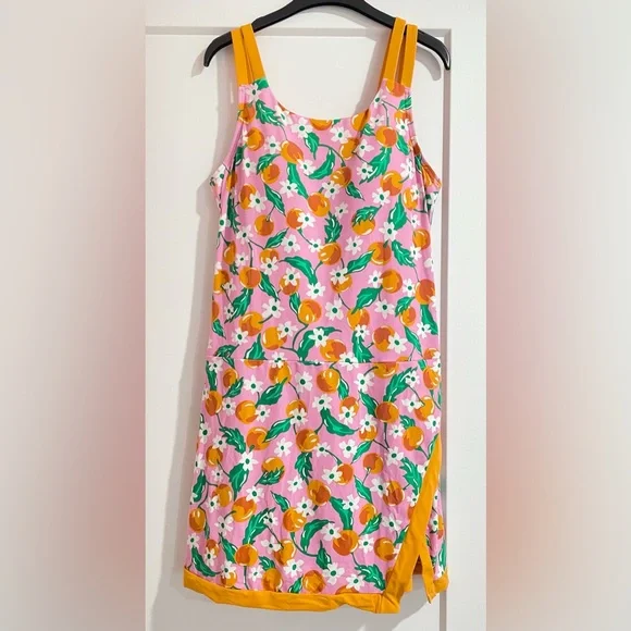 ๐ Draper James x Lands End pink orange blossom swim dress size 2 - Picture 2 of 6